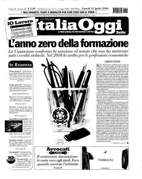 Italia oggi : quotidiano di economia finanza e politica